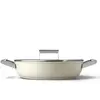 Sauteuse 28cm crème avec couvercle Smeg