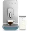 Expresso broyeur compact bleu orage + carafe à lait Smeg