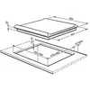 Table de cuisson à gaz encastrable smeg srv564gh3 de 60 cm avec 4 brûleurs