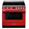 Smeg 90cm INDUCTION ROUGE - CPF9IPR