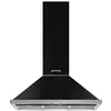 Smeg Hotte décorative Smeg Elite Portofino KPF9BL - Noir/inox
