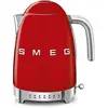 SMEG Bouilloire 1.7 L Rouge avec réglage de la température - Année 50