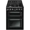 Gazinière SMEG Victoria TR62BL - Four double - Gaz et électrique - 60 cm - 61 L - Noir