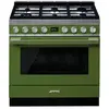 Smeg Smeg Elite Portofino CPF9GPOG Cuisinière Vert olive