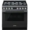 Smeg Smeg Elite Portofino CPF9GPAN Cuisinière Anthracite