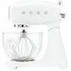 Robot sur Socle SMEG - Année 50 - Bol en verre - Blanc