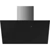 Hotte decorative murale Smeg KICV90BL - Hotte aspirante Pan incliné - largeur 90 cm - Débit d'air maximum (en m3/h) : 750 - Niveau sonore Décibel mini. / maxi. (en dBA) : 52 / 62