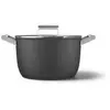 Smeg Cocotte - Marmite Faitout diam 26cm tout feux noir mat
