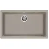 évier Granit Smeg Vzp76dv Gris Tourterelle