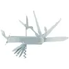 Ferrino couteau de poche 11 fonctions acier inoxydable argent 9 cm