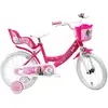 Barbie Velò Enfant Fille RoseBlanc Taille 16"