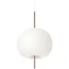 kdln Suspension Kushi, couleur cuivre/blanc, Ø 33 cm, verre