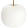 kdln Lampe à poser Kushi, laiton/blanc, Ø 33 cm, verre