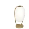 Kundalini kdln Lampe de table Lannà, blanc/or, hauteur 40 cm, verre
