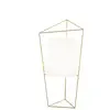 KDLN TATU-Lampe à poser avec variateur Verre opalin/Métal H69cm