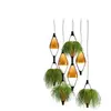 Kundalini kdln Suspension LED Viceversa, verre ambre, à 1 lampe