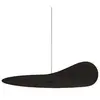 Kundalini kdln Élément décoratif Flow Leaf, noir, Ø 35 cm, suspendu