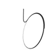 Kundalini kdln Plafonnier LED Poise, noir Ø 55 cm, à intensité variable