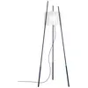KDLN TYLA-Lampadaire verre et acier H165cm