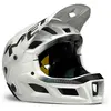 Casque avec mentonniere amovible met parachute mcr mips blanc mat