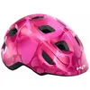MET Hooray Pink Hearts/Glossy XS (46-52 cm) Casque de vélo enfant