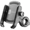 Support de téléphone - CELLULAR LINE - MOTOHOLDERALUK - Noir - Conçu pour Vélo et Moto - Mobile/Smartphone