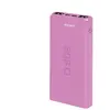 Batterie externe fast charge de 10000 mAh 2 USB Rose -