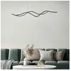 Sinuo lustre pendentif led 36W noir 3666-45-101 Fabas Luce