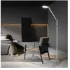 Fabas luce regina lampadaire intégré led aluminium verre