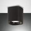 Fabas Luce Plafonnier Smooth, à 1 lampe, noir, IP44