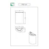 Fabas Luce Applique murale Maribel, blanc/transparent, verre, acrylique