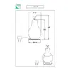 FABAS LUCE Wilma Lampe de table, LED, 3763-30-155,