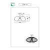Fabas Luce Plafonnier Fassa, noir, Ø 60 cm, métal