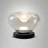 Fabas Luce Lampe de table LED Brena, cognac, verre, CCT, à intensité v...