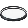 Isy - Plafonnier LED Fabas Luce Aluminium - LED intégrée 52W IP20 Noir