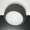 Fabas Luce Downlight LED Vasto, anthracite, Ø 8 cm, 120°, aluminium