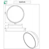 Fabas Luce Applique murale Hatton, Ø 30 cm, 2 x E27, blanc, IP65