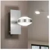Fabas Luce Applique murale LED Up & Down en verre nickel satiné