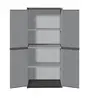 SOGENEX TOOD Lot de 3 armoires hautes de rangement 3 tablettes en résine