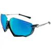 Lunettes Scicon Aerojet Titanium gris noir avec lentille multi-miroir bleue