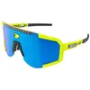 Lunettes Scicon Aeroscope jaunes avec lentille multimirroir bleue