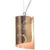 Selene Illuminazione Selène Suspension Papiro avec abat-jour en verre Ø 15 cm, or