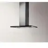ELICA hotte îlot GALAXY ISLAND (Noir - Acier Inox et verre)