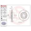 Jeu de 2 disques de frein vernis BREMBO 09.7011.31 - Réf. 1394085