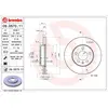 Jeu de 2 disques de frein vernis BREMBO 09.D570.11 - Réf. 1393874