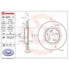 Disque de frein BREMBO 09.E231.11 avant, ventilé, 1 pièce