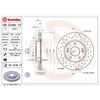 Disque de frein BREMBO XTRA LINE BREMBO 09.C249.1X, 1 pièce
