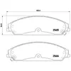 Kit de plaquettes de frein, frein à disque P 23 149 Brembo P23149