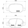 Kit de plaquettes de frein, frein à disque P 23 150 Brembo P23150