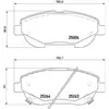 Kit de plaquettes de frein, frein à disque P 83 148 Brembo P83148